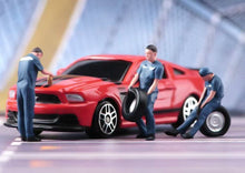 Load image into Gallery viewer, 1:64 Painted Figure Model Miniature Resin Diorama Toy Car Repair Worker Mechanic
