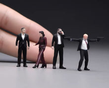 Load image into Gallery viewer, 1:64 Painted Figure Model Miniature Resin Diorama Toy Sand Bodyguard Security BN
