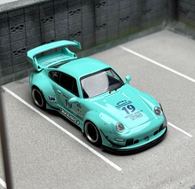 Load image into Gallery viewer, 1:64 Blue RWB 993 #19 Racing Sports Classic Model Diecast Metal Car New
