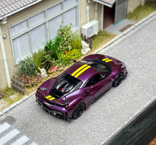 Load image into Gallery viewer, TOC 1:64 Purple 488 Pista Coupe Sports Model Diecast Metal Car New Collection

