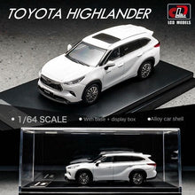 Load image into Gallery viewer, LCD 1:64 White Toyota Highlander SUV Sports Model Toy Diecast Metal Car Box
