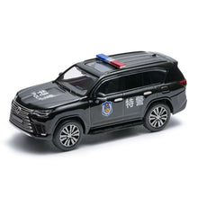 Load image into Gallery viewer, Masdi 1:64 Black Police 2022 LX600 Luxury SUV Sports Model Diecast Metal Car
