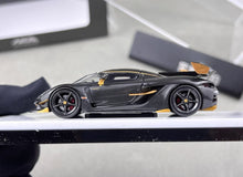 Load image into Gallery viewer, HKM 1:64 Black Carbon Jesko Attack Racing Sports Model Diecast Metal Car New Collection
