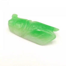 Load image into Gallery viewer, Nature Cicada Jade Pendant Necklace Gift Jewelry charm Blessing Lucky Fortune b
