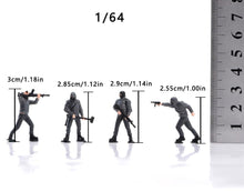 Load image into Gallery viewer, 1:64 Painted Figure Model Miniature Resin Diorama Toy Sand Bandit Ganster Set
