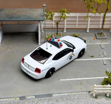 Load image into Gallery viewer, Rollin 1:64 2008 White CHP Police Charger Muscle Model Diecast Metal Car New Collection
