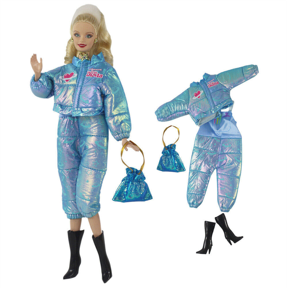 Barbie Doll Clothing 11.5 Inch Girl Wear Fashion  1/6 Jacket Jumpsuits Boots Bag