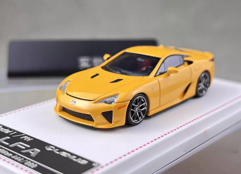 FH 1:64 Yellow LFA Coupe Racing Sports Model Diecast Metal Car New Collection