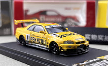 Load image into Gallery viewer, FS 1:64 Yellow JDM Skyline GTR R34 #1 Sports Model Diecast Metal Car New Collection

