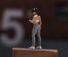 Load image into Gallery viewer, 1:64 Painted Figure Model Miniature Resin Diorama Scene Sporty Gym Girl Lady
