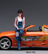 Load image into Gallery viewer, 1:24 Painted Figure Model Miniature Resin Diorama Mechanic Woman Repair Worker C
