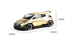 Load image into Gallery viewer, XCARTOYS 1:64 Gold Pandem GR Yaris Racing Sports Model Diecast Metal Car New
