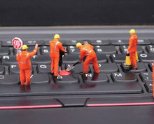 Load image into Gallery viewer, 1:64 Painted Figure Model Miniature Resin Diorama Sand Engineerer Worker Man Set
