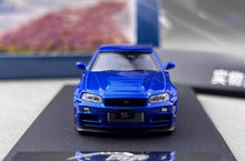 Load image into Gallery viewer, FUJI 1:64 JDM Blue Skyline GTR R34 Z-Tune Sports Model Diecast Metal Car New Collection

