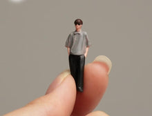Load image into Gallery viewer, 1:64 Painted Figure Model Miniature Resin Diorama Sand Cool Boy With Sunglasses
