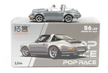 Load image into Gallery viewer, Poprace 1:64 Grey Singer 964 Targa Racing Sports Model Diecast Metal Car New Collect
