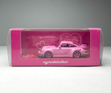 Load image into Gallery viewer, MC 1:64 Pink RWB 930 GT Valentine's Day Sports Model Diecast Metal Car New Collection
