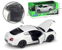 Load image into Gallery viewer, WELLY 1:24 Continental Super Racing Sports Model Diecast Metal Car Display
