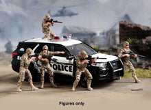 Load image into Gallery viewer, 1:64 Painted Figure Model Miniature Resin Diorama Sand Five Pieces Set Policeman New
