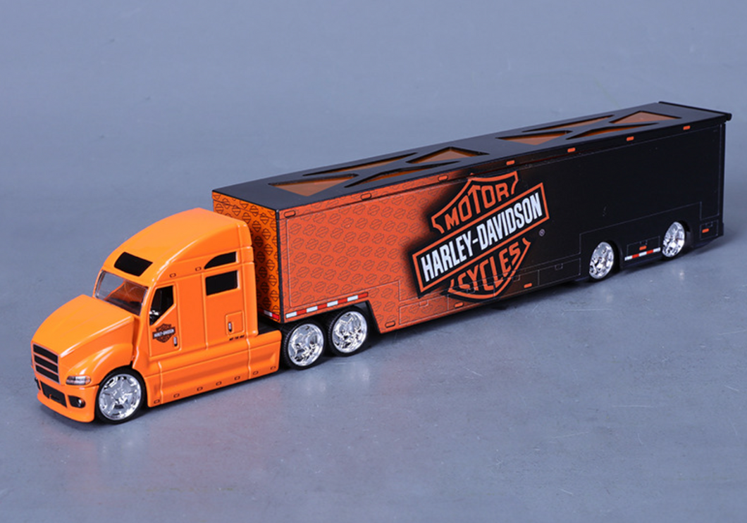 Maisto 1:64 Orange Hauler Delivery Truck Model Toy Diecast Metal Car BN