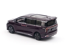 Load image into Gallery viewer, XCARTOYS 1:64 Purple Hongqi HQ9 MPV Mini Van Model Diecast Metal Car New Collection
