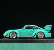 Load image into Gallery viewer, IG 1:64 Blue Green RWB 993 Classic Sports Model Diecast Metal Car New Collection
