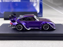Load image into Gallery viewer, SW 1:64 Purple Army Girl RWB 993 Classic Sports Model Diecast Metal Car BN
