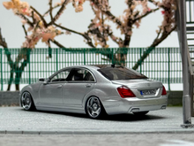 Load image into Gallery viewer, 1:64 AD Silver S-Class S600L W221 VIP Luxury Sedan Model Diecast Metal Car New Collection
