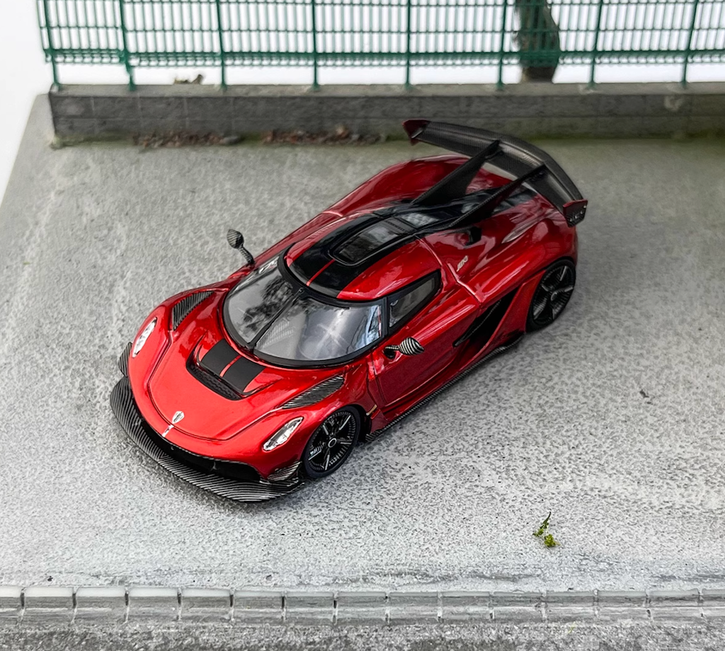 CM 1:64 Red Jesko Racing Sports Model Diecast Metal Car BN