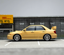 Load image into Gallery viewer, 1:64 Furuya HEC Yellow Impreza WRX STI VII 7 Sedan Model Diecast Metal Car New

