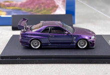Load image into Gallery viewer, Fuji 1:64 Purple Skyline GTR R34 Nismo Z-Tune Sports Model Diecast Metal Car
