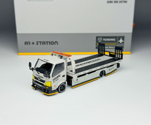 Load image into Gallery viewer, GCD 1:64 Gray AF H300 Flatbed Trailer Tow Truck Model Diecast Metal Car New Collection
