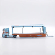 Load image into Gallery viewer, 1:64 Scania S730 Gulf Enclosed Double Deck Truck Model Diecast Metal Car New
