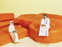 Load image into Gallery viewer, 1:64 Painted Figure Model Miniature Resin Diorama Sand Arabs Robe Man Lady Toy
