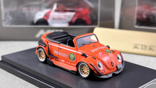 Load image into Gallery viewer, HKM 1:64 Orange VW RWB Beetle Convertible Sports Model Diecast Metal Car New Collection

