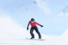 Load image into Gallery viewer, 1:24 Painted Figure Model Miniature Resin Diorama Sand Snow Boarding Man
