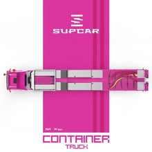Load image into Gallery viewer, Supcar 1:64 Pink S730 Flatbed Container Truck Model Diecast Metal Car New Collection
