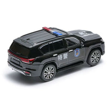 Load image into Gallery viewer, Masdi 1:64 Black Police 2022 LX600 Luxury SUV Sports Model Diecast Metal Car
