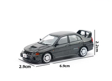 Load image into Gallery viewer, Poprace 1:64 Gray Lancer Evolution EVO IV 4 Sports Model Diecast Metal Car New Collection
