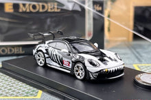 Load image into Gallery viewer, EM 1:64 Black White Dragon 911 GT3 RS Sports Model Diecast Metal Car New Collection
