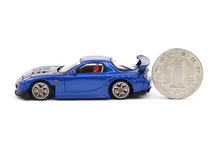 Load image into Gallery viewer, Poprace 1:64 Blue JDM RX-7 FD RE Amemiya Sports Model Diecast Metal Car New Collection
