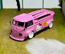 Load image into Gallery viewer, Flame 1:64 Pink VW T1 RWB Pickup Camper Kombi Model Diecast Metal Car New Collection

