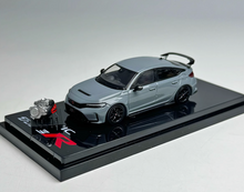 Load image into Gallery viewer, Hobby Japan 1:64 JDM Gray Civic Type R FL5 Engine Model Diecast Metal Car New
