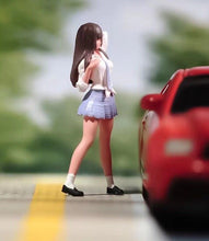 Load image into Gallery viewer, 1:64 Painted Figure Model Miniature Resin Diorama Sand Long Hair Girl Lady Toy Collection
