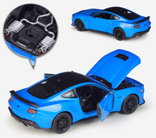 Load image into Gallery viewer, WELLY 1:25 2024 Mustang GT Racing Sports Coupe Model Diecast Metal Car New Collection
