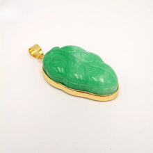 Load image into Gallery viewer, Nature Jade Leaf Fortune Pendant Necklace Gift Jewelry charm Blessing Lucky
