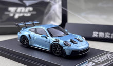 Load image into Gallery viewer, TPC 1:64 Ice Blue 911 GT3 RS 992 Pursuit Sports Model Diecast Metal Car New Collection
