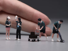Load image into Gallery viewer, 1:64 Painted Figure Model Miniature Resin Sand Diorama Supermarket Staffs Set
