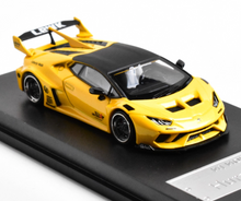 Load image into Gallery viewer, MJ 1:64 Yellow Huracan LP610 GT Sports Model Diecast Metal Car New Collection
