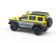 Load image into Gallery viewer, XCARTOYS 1:64 Yellow Tank 300 Iron Cavalry SUV Model Toy Diecast Metal Car BN
